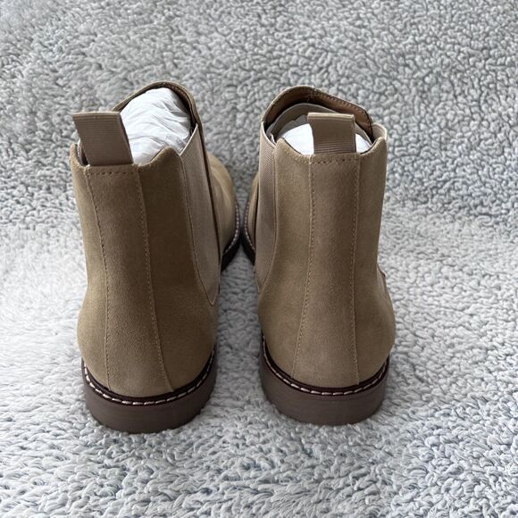 Steve Madden Men Highline Chelsea Boot Size 13 Sand Suede 100% Leather Shoes NEW - Picture 10 of 15